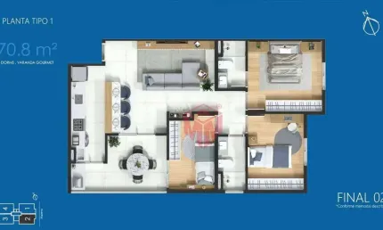 Em Construção! Últimas unidades! Apartamento com 70 m², 3 dormitórios (1 suíte) e 2 vagas no Baeta Neves, São Bernardo do Campo.