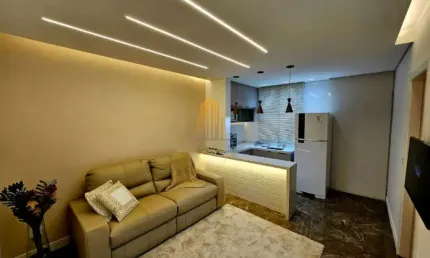 Condomínio Mercure The Must em Vila Olímpia - Apartamento de 31m² com dormitório, banheiro e vaga.