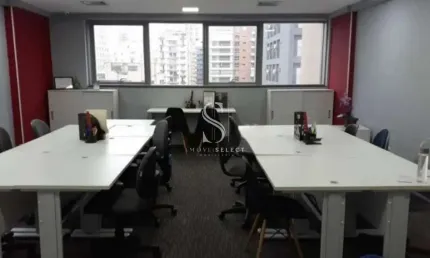 Edifício brasília financial em santa cecilia, conjunto comercial de 100m² com 2 salas, 4 vagas.