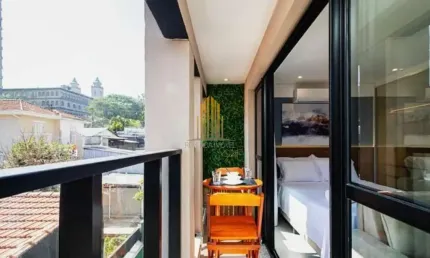 Condomínio veritás em pinheiros, studio de 32m² com 1 vaga.
