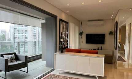 Condomínio Habitarte Verde no Brooklin, Apartamento de 82m² com 1 suíte, 2 vagas.
