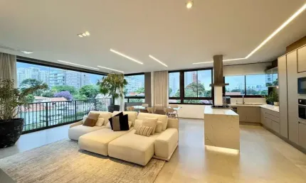 Condomínio simmetria brooklin - apartamento de 157m2 com 3 quartos, sendo 3 suítes, 3 banheiros, 2 v