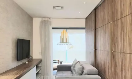 Condomínio cube campo belo - apartamento mobiliado de 49m2 com 1 quartos, sendo 1 suíte, 1 banheiros