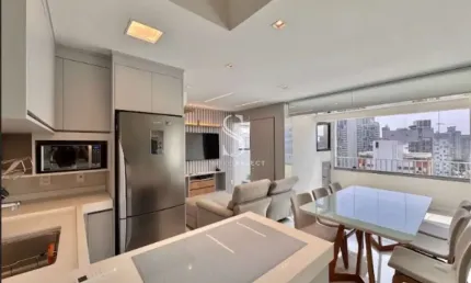 CONDOMÍNIO BE URBAN BROOKLIN, STUDIO DUPLEX DE 63 M² COM 1 SUÍTE E 2 BANHEIROS