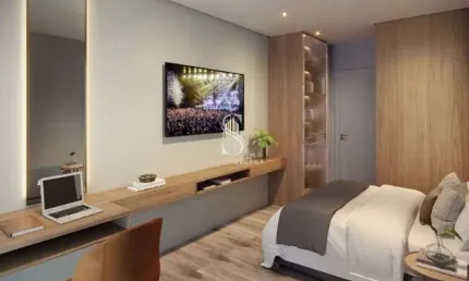 Condomínio haus mitre jardins em bela vista, studio de 54m² com 1 dormitório, terraço, sem vaga.