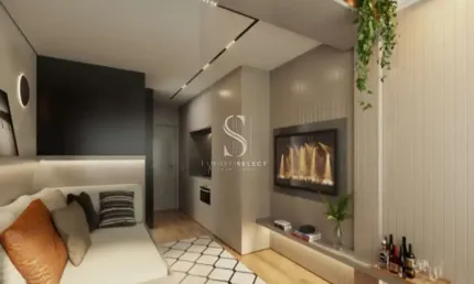 Condominio Haus Mitre Perdizes, Apartamento de 38m² com 1 banheiro, cozinha e sem vaga.