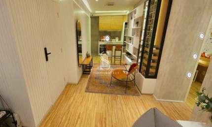 Condominio Edition Vila Madalena, Studio de 48m² com 1 dormitório, varanda, sem vaga.