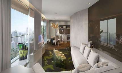 Condomínio W Residence a Vila Olímpia, Apartamento de 97m² com 2 suítes, 1 vaga