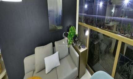 Condomínio Helbor Open Mind na Chácara Santo Antônio, Apartamento de 32m² com varanda.