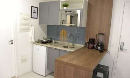 Cond. Nomah São Luiz. Studio com 22m², 1 dorme, banheiro social e 1 vaga. No Bairro - Bela Vista. SP