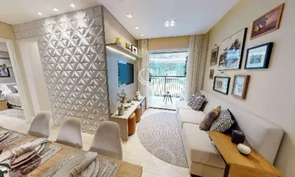 EDIFÍCIO CORES EM CAMPO LIMPO - APARTAMENTO DE 50M² COM 2 DORMITORIOS E 1 VAGA.
