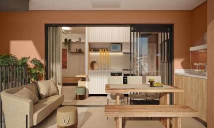Condominio Nest Vila Ipojuca, Apartamento de 64m² com 2 dormitórios, 1 suíte, 2 vagas.
