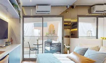Condominio NDK Studio Moema, Studio de 26,19m² sem vaga.