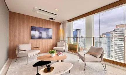 Condominio 1125 Joaquim no Itaim Bibi, Apartamento de 105m² com 2 suítes, 2 vagas.