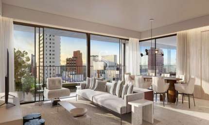 Condominio Uapé em Higienópolis, Apartamento de 191m² com 3 suítes, 2 vagas.
