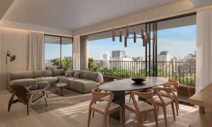 Condominio Uapé em Higienópolis, Apartamento de 207m² com 3 suítes, 2 vagas.