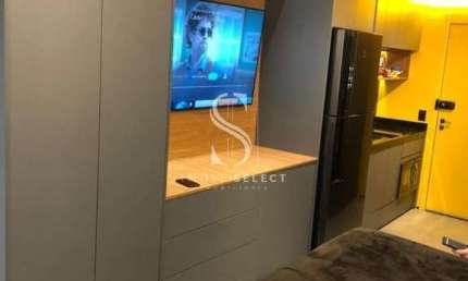 Condomínio Facto Paulista. Apartamento á venda  com  25m² 1 dormitório, 1 banheiro com  varanda-  ba