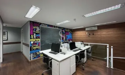Lindo condominio green office conjunto comercial de 141m² com 10 grandes salas e 3 vagas em morumbi.