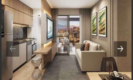 Condomínio chanes, ibirapuera - studio de 29,7m² com 1 dormitório, 1 banheiro e 1 sala
