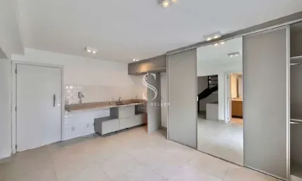 Condomínio v-loft brooklin, apartamento duplex de 60m² com 1 dormitório, sem vaga.
