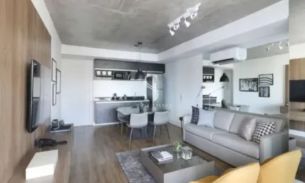 Condomínio geo berrini, vila monções, apartamento com 70m² sala, 1 dormitório, 2 banheiros, 1 vaga d