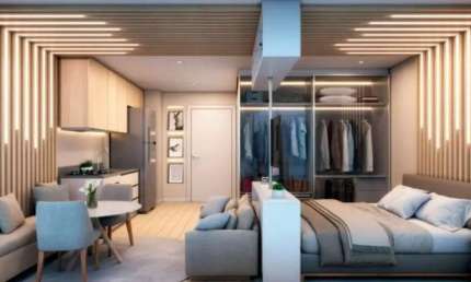 Condominio Vila Parque Butantã, Studio de 32m² com 1 dormitório, sem vaga.