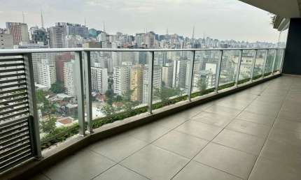 Alameda Jardins - Jardins - Apartamento Duplex com 3 suites, 5 banheiros e 2 vagas definidas