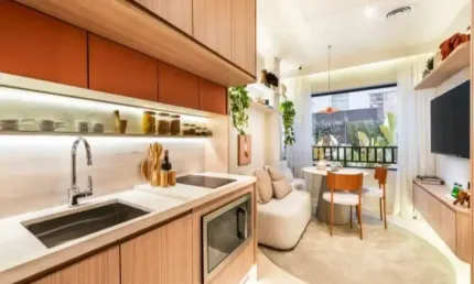 Condomínio qg vila olímpia, studio de 25m² sem vaga.