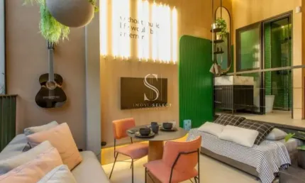 Condomínio aimberê em perdizes, studio residencial de 36m² com 1 dormitório, 1 vaga.