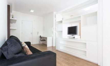 Affinity Vila Olímpia For Live, Apartamento Mobiliado de 44m² com 1 suíte, 1 vaga.