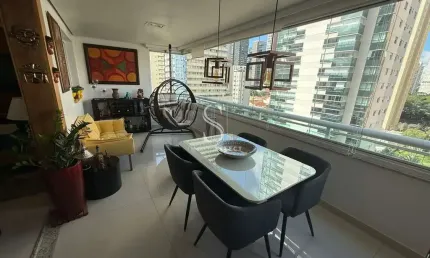 Condomínio Brooklin To Live - Apartamento de 147m² com 3 suítes, 3 salas e 2 vagas.