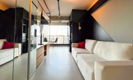Estação gabriele, studio de 39m² com 1 quarto, 1 vaga a venda no campo belo