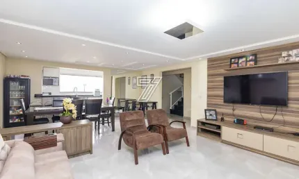 Casa em condomínio fechado com 4 quartos à venda na rua hermenegildo luca, 101, santa felicidade, curitiba, 268 m2 por r$ 2.000.000