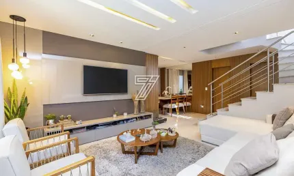 Casa em condomínio fechado com 3 quartos à venda na rua josé alceu berger, 79, boa vista, curitiba, 230 m2 por r$ 1.690.000