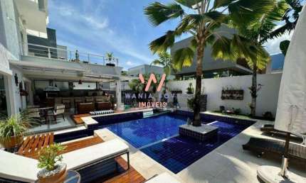 Casa de Alto Padrão com 4 dormitórios à venda, 400m² por R$3.600.000 - Massaguaçu - Caraguatatuba/SP