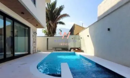 Casa de Alto Padrão com 4 dormitórios à venda, 357m² por R$3.390.000 - Massaguaçu - Caraguatatuba/SP