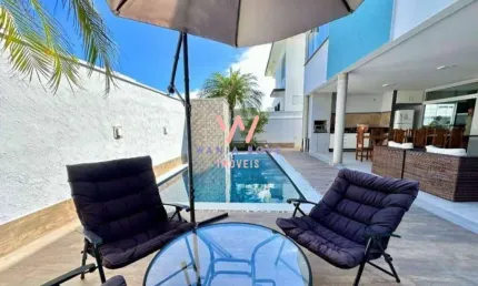 Casa Alto Padrão, com 5 dormitórios à venda, 328 m² por R$ 2.500.000 - Massaguaçu - Caraguatatuba/SP