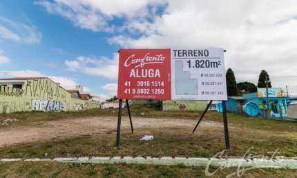 Terreno comercial para alugar na Avenida Comendador Franco, 3964, Uberaba, Curitiba por R$ 8.500