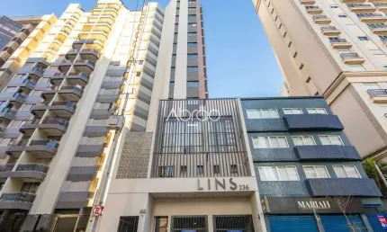 Apartamento de 1 quarto à venda no batel, em curitiba - com 1 vaga de garagem - 24m² | ref 468