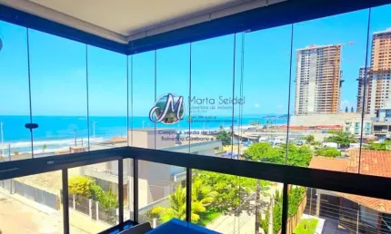 Apartamento com vista mar 3 suítes mobiliado  barravelha sc