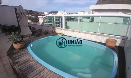 Cobertura com 4 quartos sendo 2 suítes à venda, 290 m² por r$ 2.700.000 - icaraí - niterói/rj