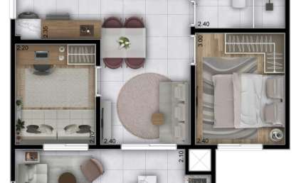 Apartamento com 2 quartos à venda na Avenida Giovanni Gronchi, 7020, Vila Andrade, São Paulo
