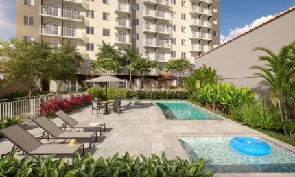 Lindo apartamento 2 dormitórios e lazer completo na Vila Ema