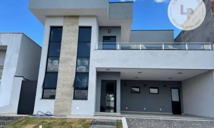 Luxuosa casa 2 suites+suite master  no royal garden em paulinia