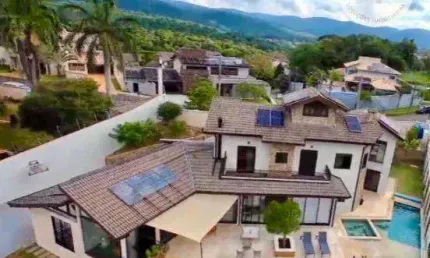 Locação - belissima casa em condominio na chacara malota com 4 suites e lazer