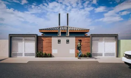 Casa para Venda em Itanhaém, Jardim Guacyra, 2 dormitórios, 1 suíte, 2 banheiros, 3 vagas