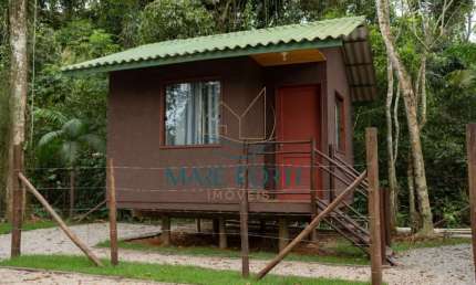 02 CHALÉS DE MADEIRA, TERRENO DE 2400M² COM ESCRITURA!