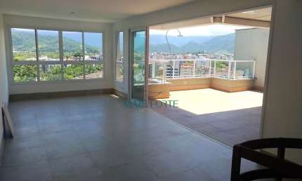 LINDA E AMPLA COBERTURA DUPLEX COM DESLUMBRANTE VISTA DEFINITIVA PARA A SERRA E MAR!!