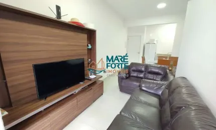 APARTAMENTO COM VARANDA GOURMET E VISTA PARCIAL DO MAR!