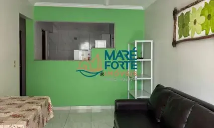 Apartamento com 1 dormitório 400 metros da Praia Grande